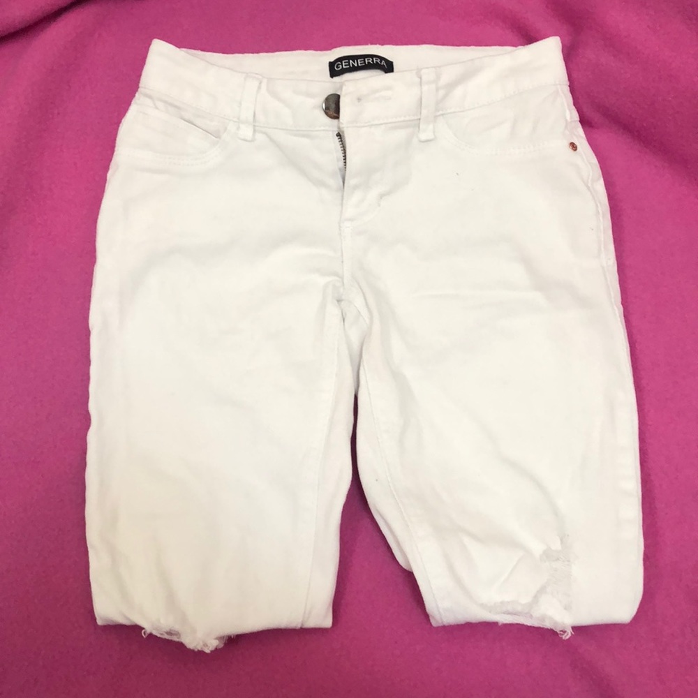 White jeans